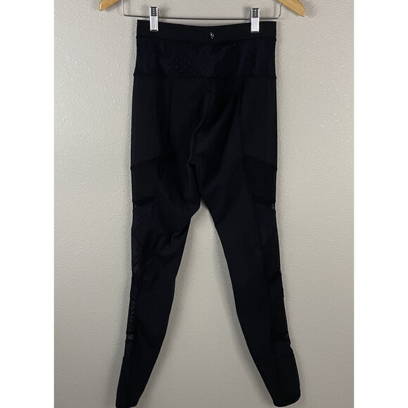 Lululemon Womens 4 Black Just Breathe Full On Luxtreme Mesh Pant - Picture 5 of 6